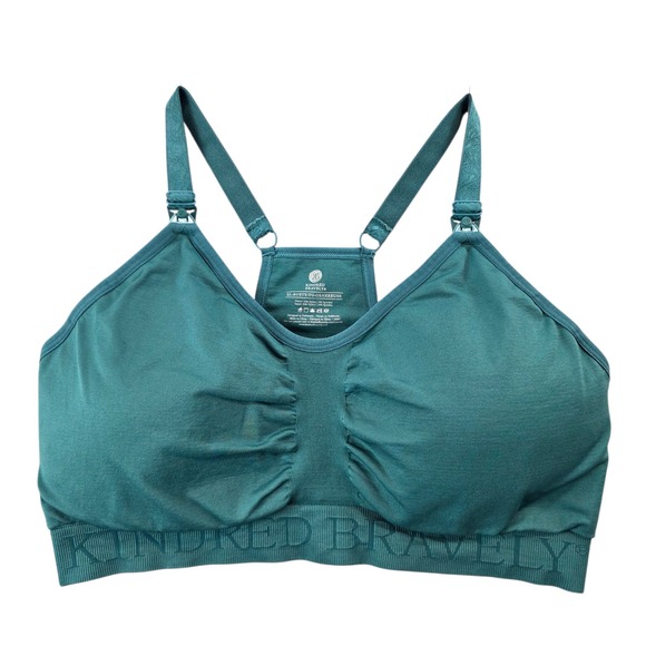 Kindred Bravely Extra Large Busty Nursing Bra Green Adjustable Comfort Postpartu - Picture 1 of 9